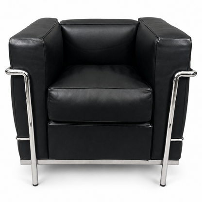 Cassina LC2 Sessel Leder schwarz [NEUWARE]