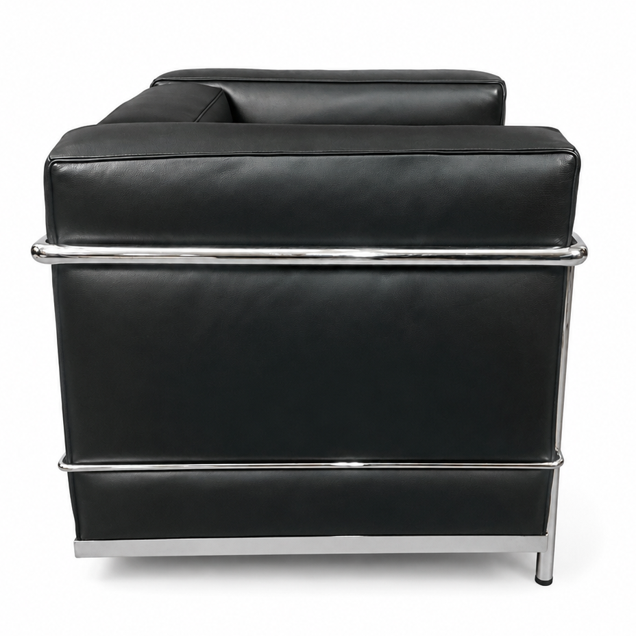 Cassina LC2 Sessel Leder schwarz [NEUWARE]