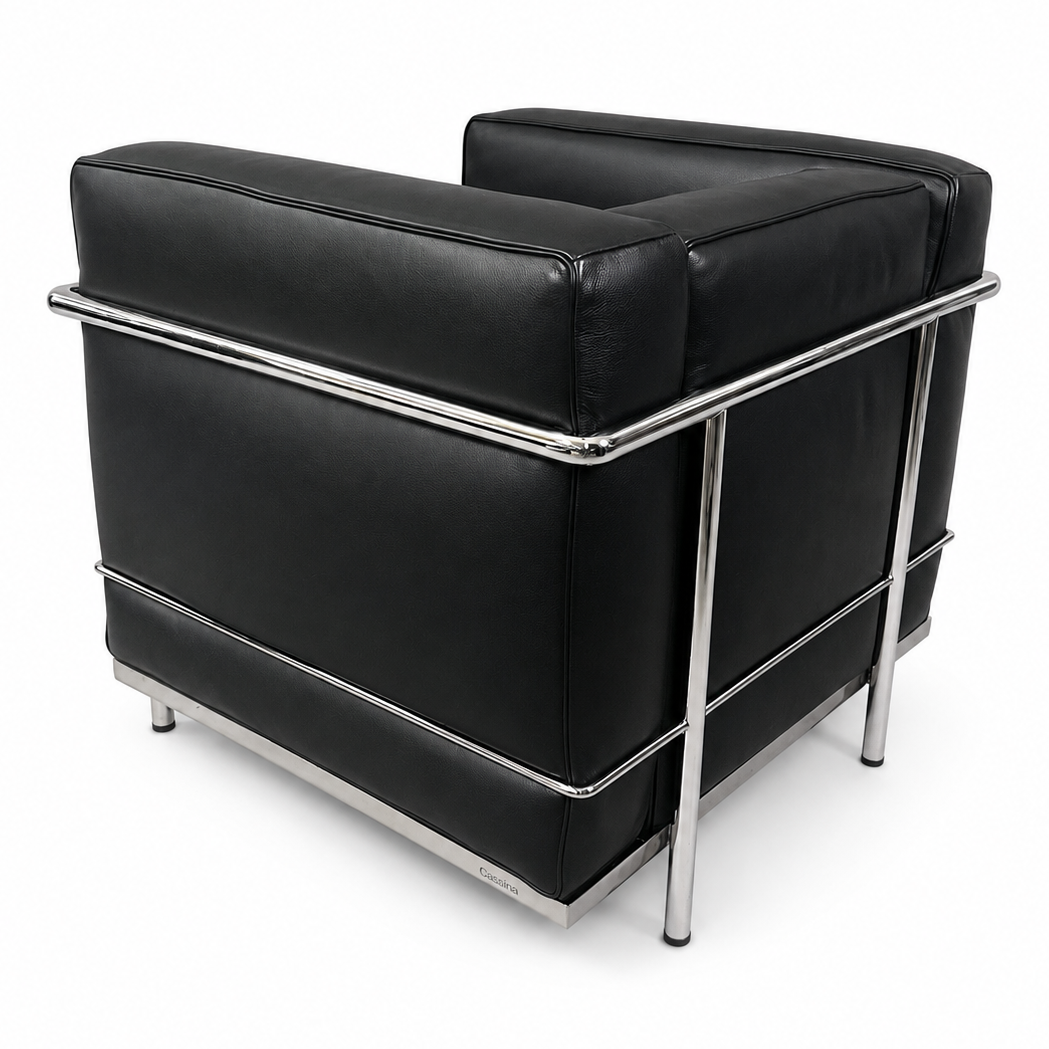 Cassina LC2 Sessel Leder schwarz [NEUWARE]