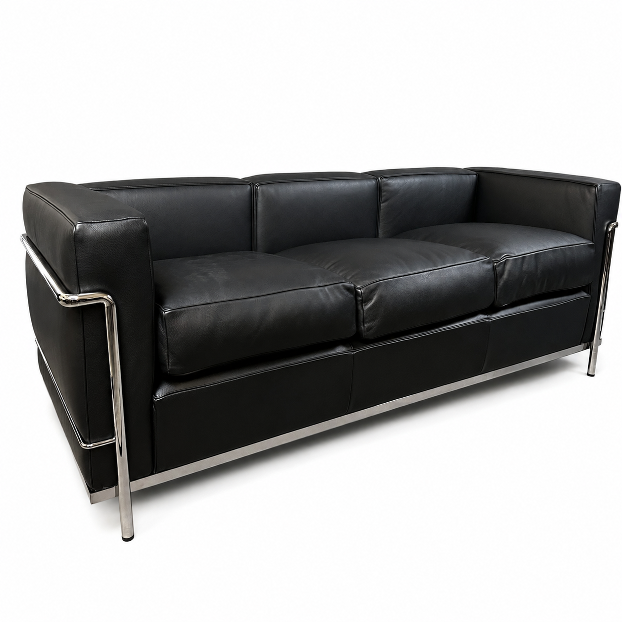 Cassina LC2 3-Sitzer Leder schwarz