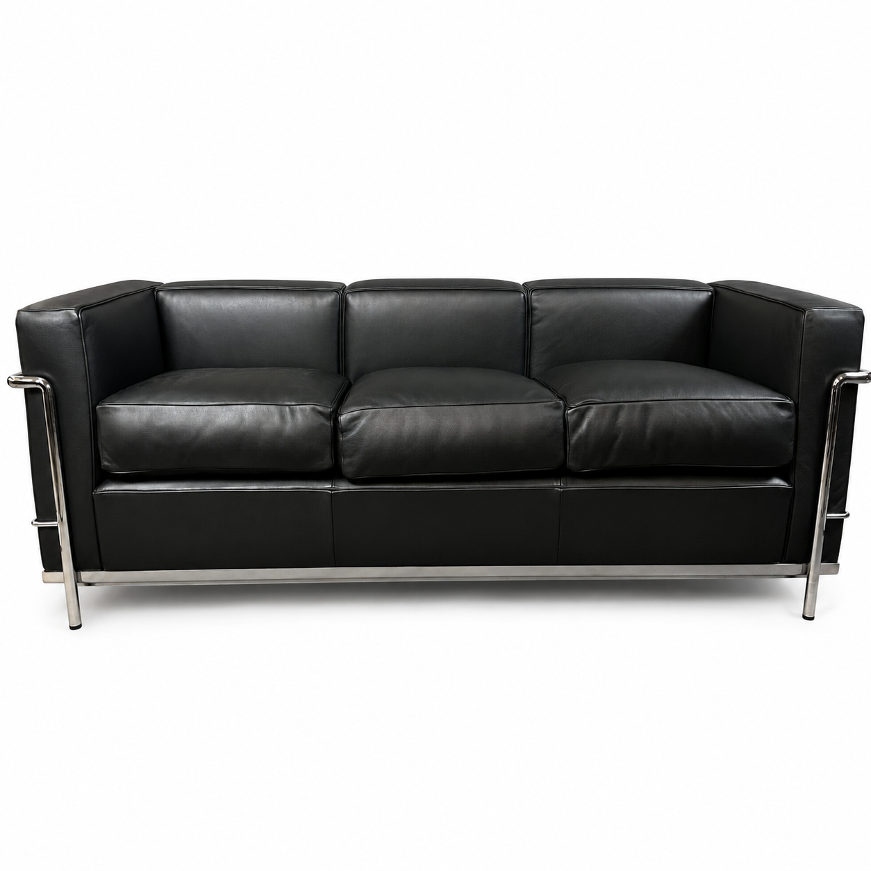 Cassina LC2 3-Sitzer Leder schwarz