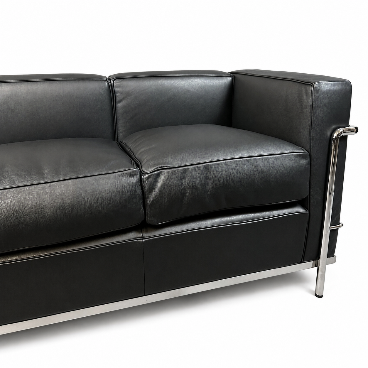 Cassina LC2 3-Sitzer Leder schwarz