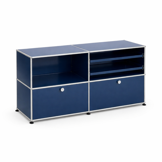 USM Haller Sideboard 2x2 stahlblau