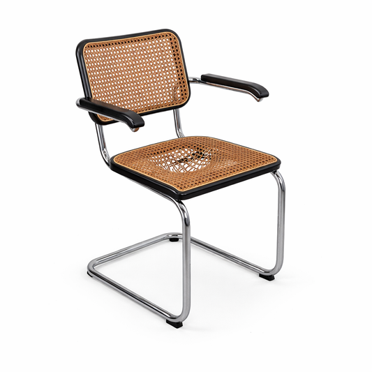 Thonet Freischwinger S64 Korbgeflecht schwarz [B-Ware]