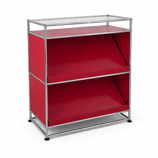 USM Haller 1x4 Highboard / Prospektauslage rot