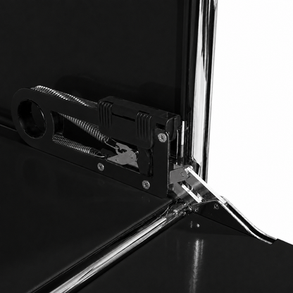 USM Haller Regal 1x5 schwarz 2 Klappen