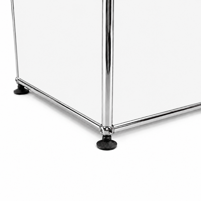 USM Haller Sideboard 1x2 weiß 2 Klappen und Aufsatz