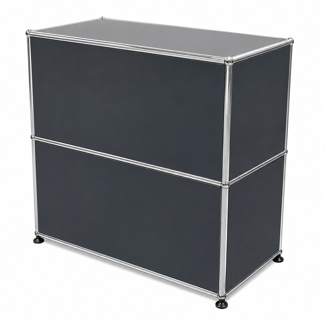 USM Haller 1x2 anthrazit 1x Auszug