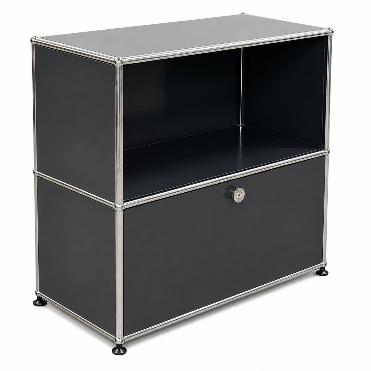USM Haller 1x2 anthrazit 1x Auszug