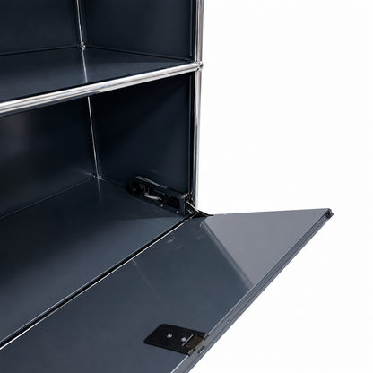 USM Haller 1x2 anthrazit 1x Klappe