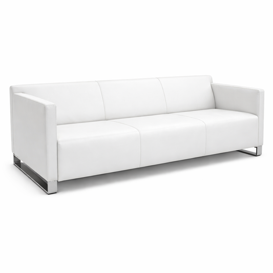 COR Quant Sofa 3-Sitzer Leder weiß