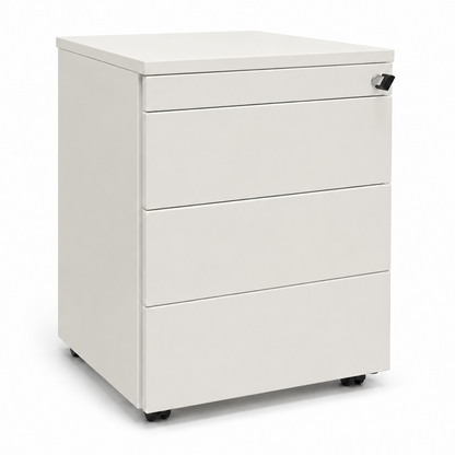 WINI Rollcontainer 4 Schubladen weiß