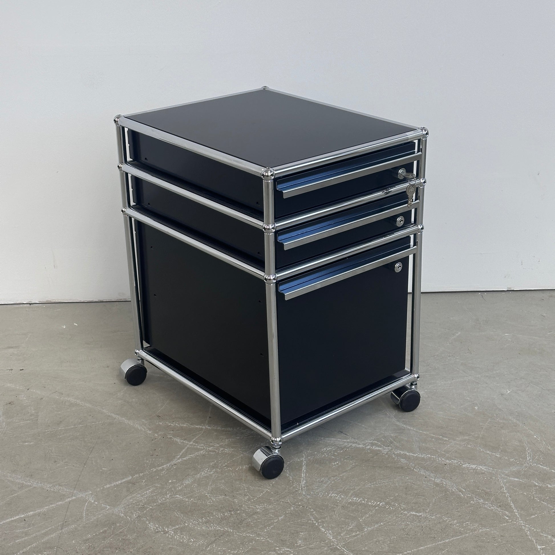 USM Haller Rollcontainer 3 Auszüge schwarz (abschließbar)