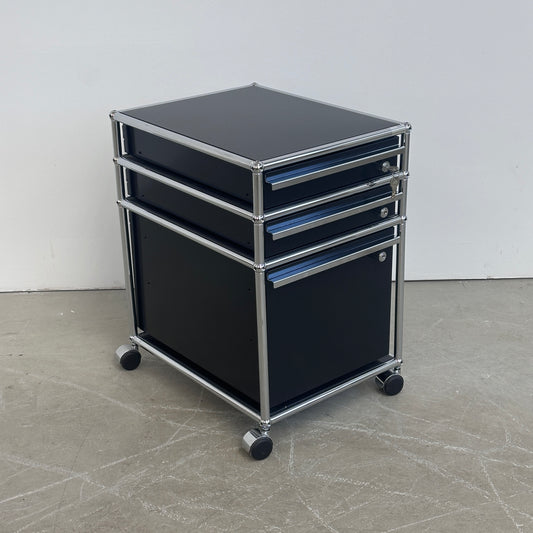 USM Haller Rollcontainer 3 Auszüge schwarz (abschließbar)