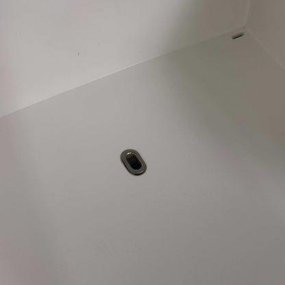 weißer Driade Stuhl TOY aus Kunststoff mit mittiger Aussparung