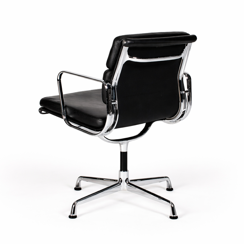 Vitra EA 207 Soft Pad Chair Leder schwarz