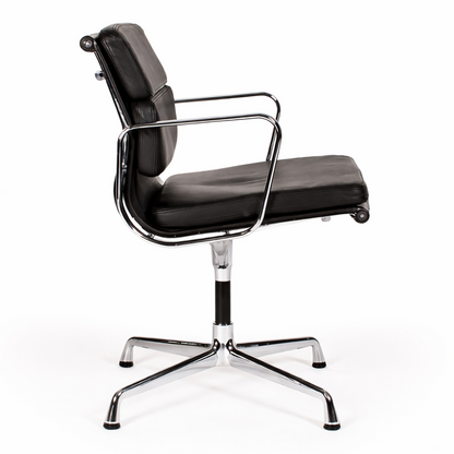 Vitra EA 208 Soft Pad Chair Leder schwarz