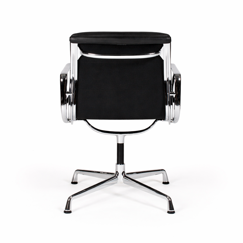Vitra EA 207 Soft Pad Chair Leder schwarz