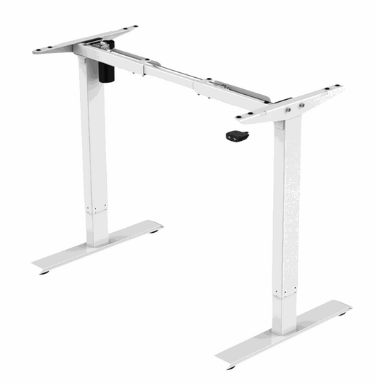 FLEX EHV1 elektrisches höhenverstellbares Tischgestell in weiß, modernes Design