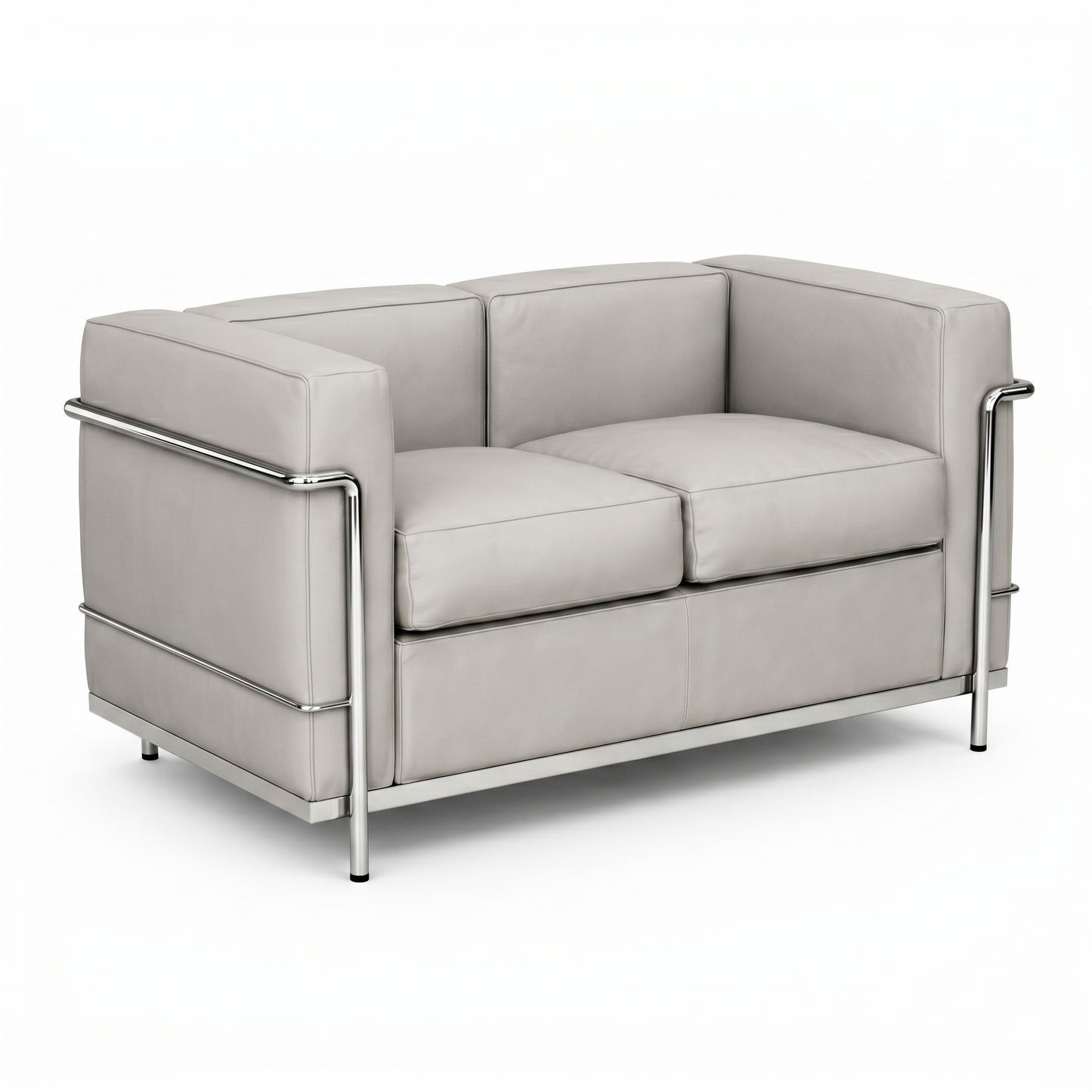 Cassina LC2 2-Sitzer Leder grau [NEUWARE]