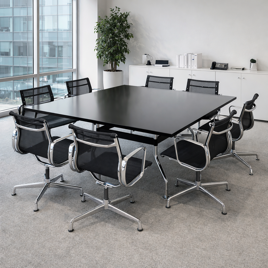 Gumpo Konferenztisch IK4000 Schwarz 180x180cm