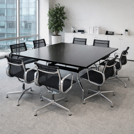 Gumpo Konferenztisch IK4000 Schwarz 180x180cm