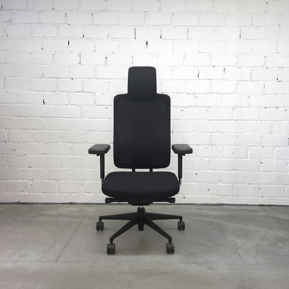 Vitra Headline schwarz, schwarzes Gestell