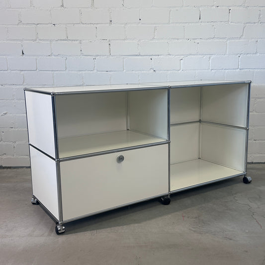 Technikmöbel 152,5x52,5x63mm weiß 2x Klappen