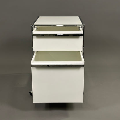 USM Haller Rollcontainer weiß (2 Auszüge)