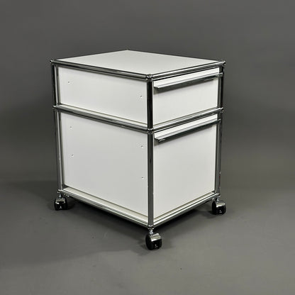 USM Haller Rollcontainer weiß (2 Auszüge)
