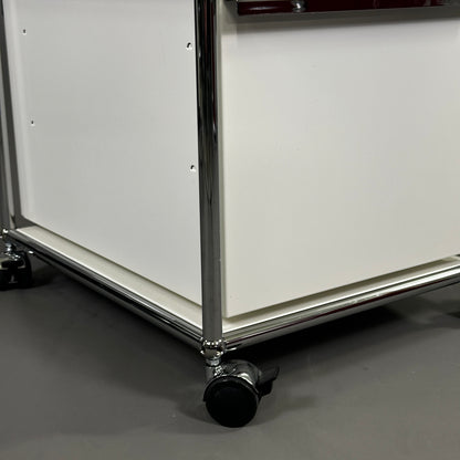 USM Haller Rollcontainer weiß (2 Auszüge)