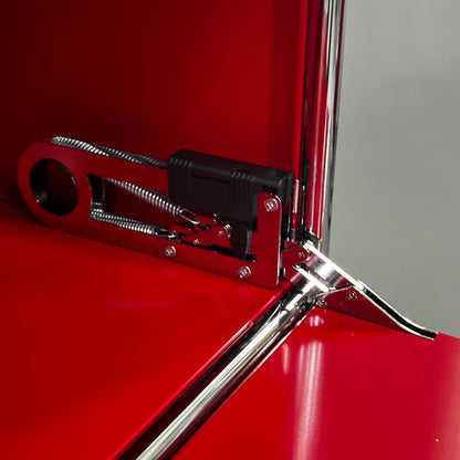 USM Haller Highboard 1x3 rot mit Klappen