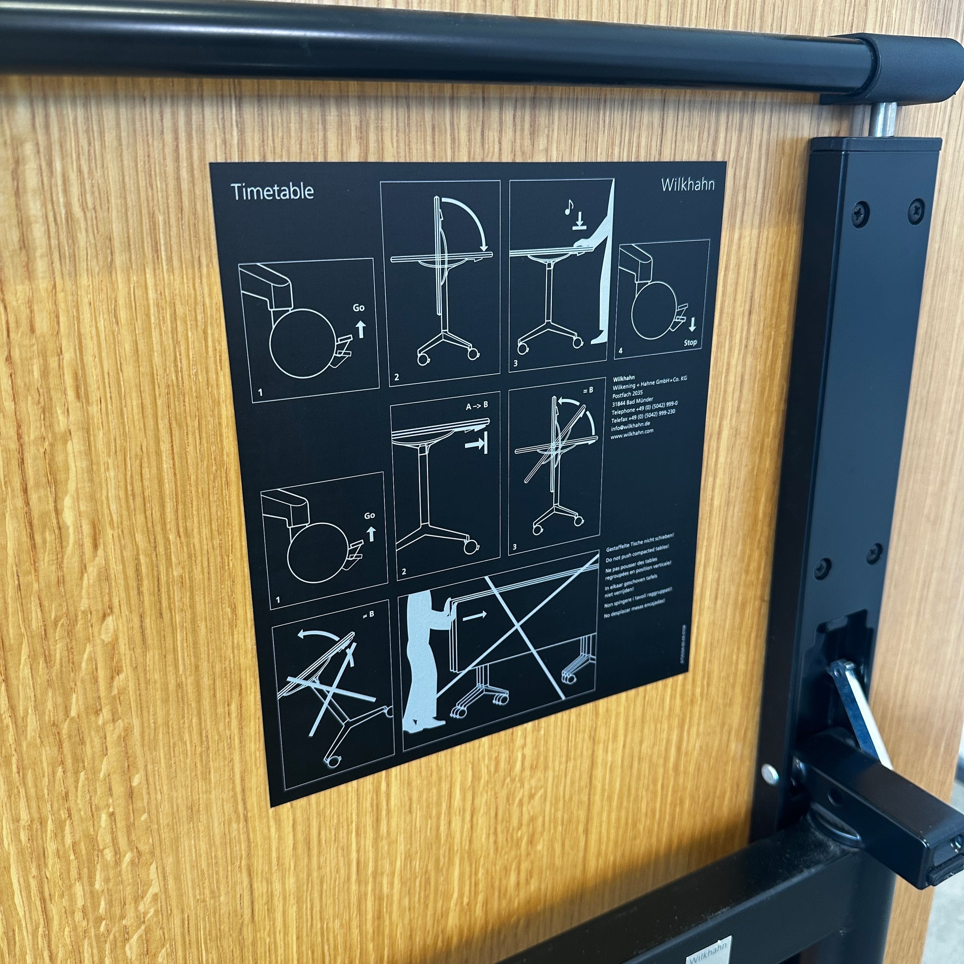 Wilkhahn Time Table Klapptisch Eiche mit Klappe