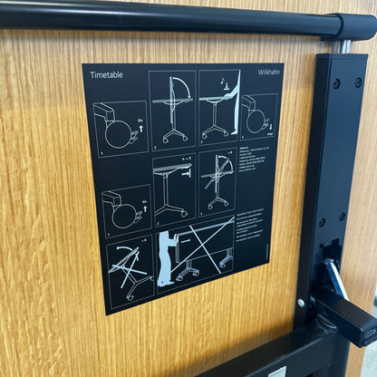 Wilkhahn Time Table Klapptisch Eiche mit Klappe