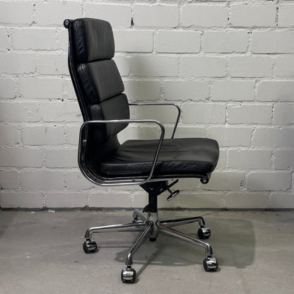 Vitra EA 219 Leder schwarz Chrom (B-Ware)