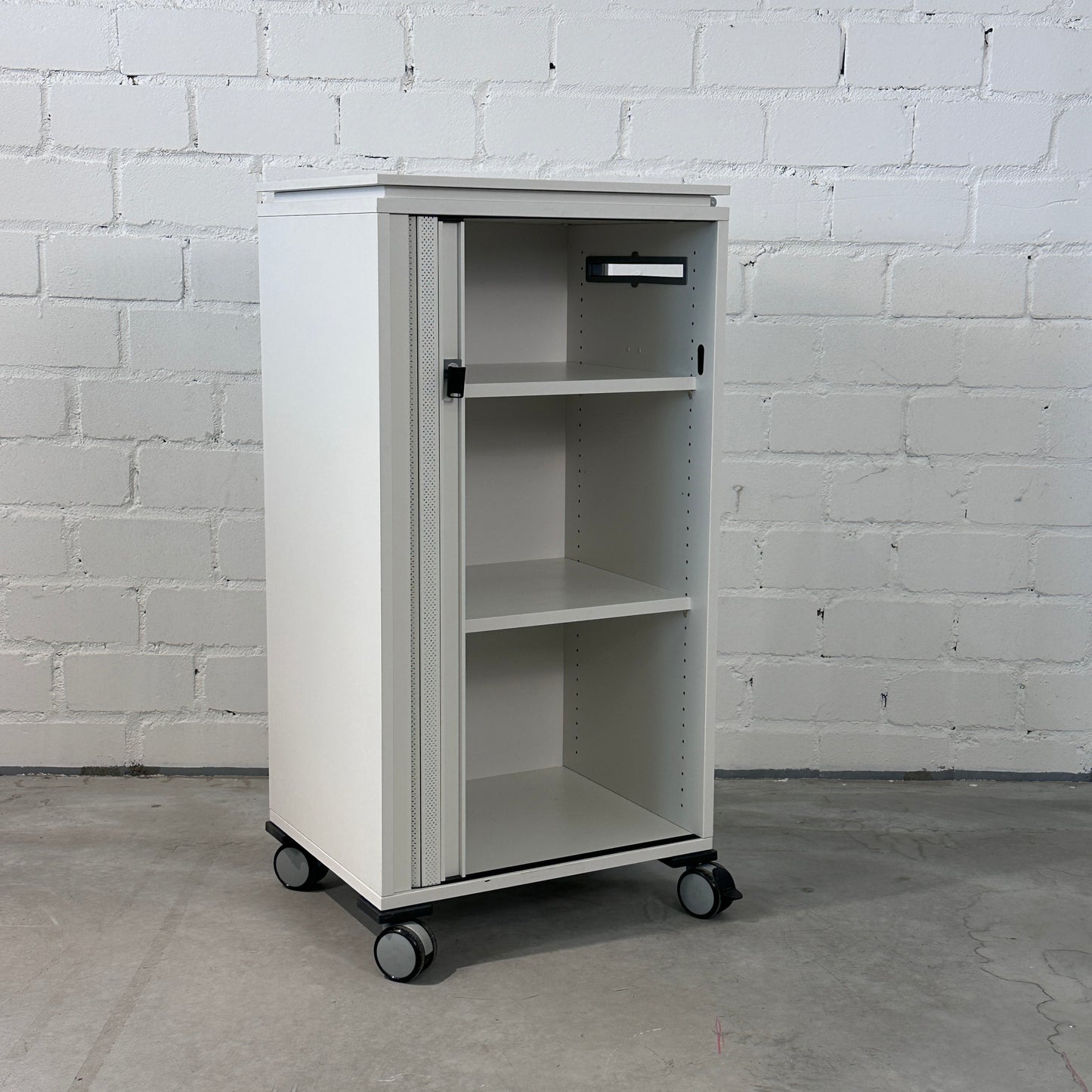 Steelcase Aktencaddy / Rollschrank Moby weiß