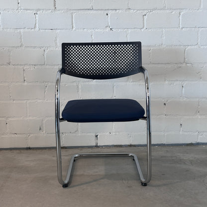 Vitra Visavis 2 dunkelblau / schwarz