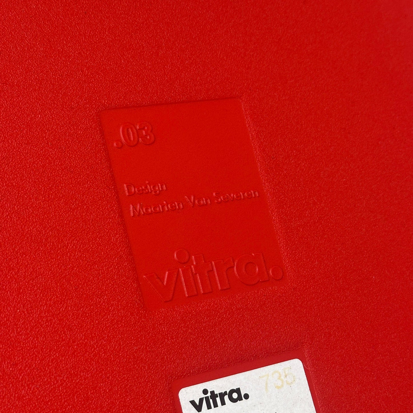 Vitra .03 Besucherstuhl rot