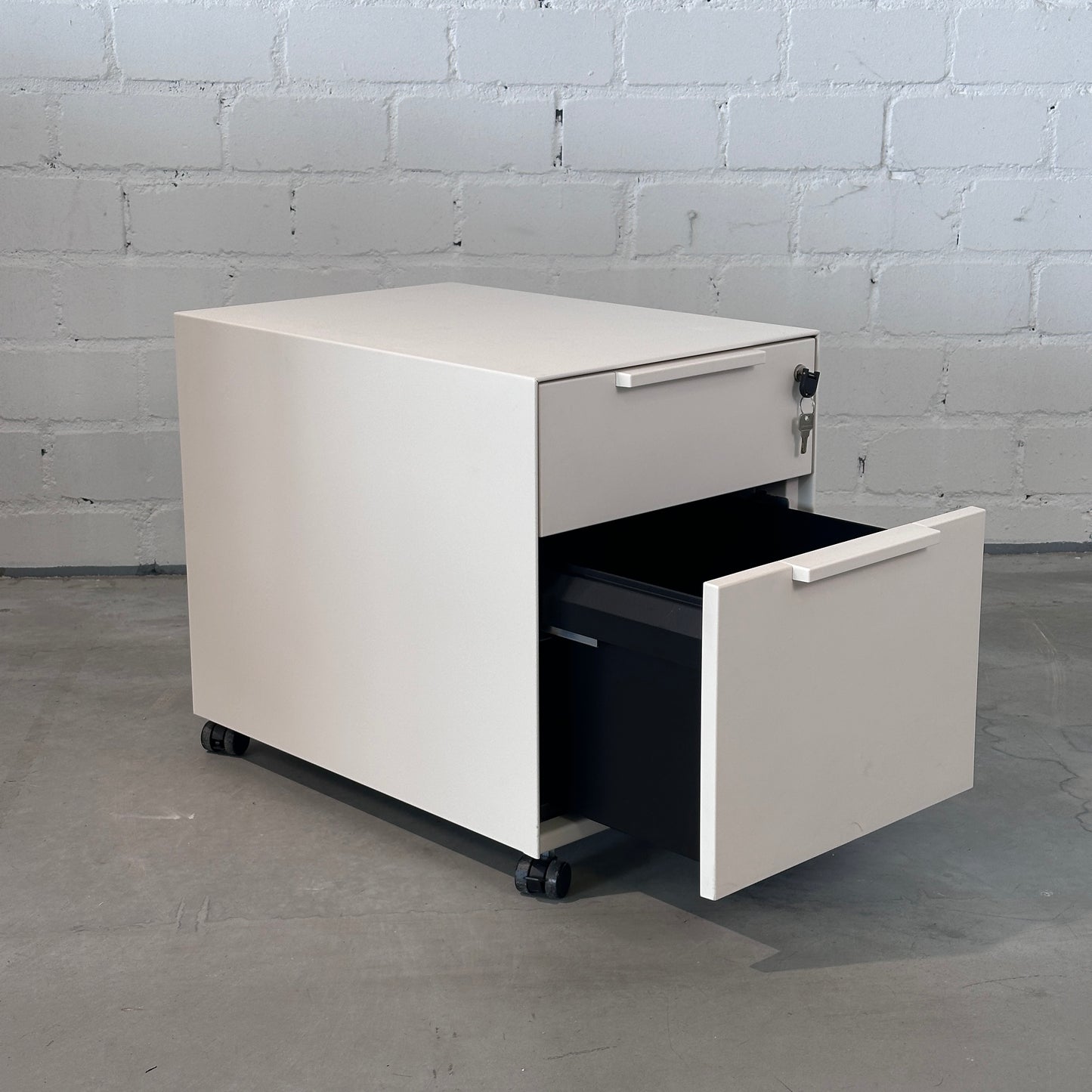 Vitra MBE Rollcontainer 2 Schubladen weiß