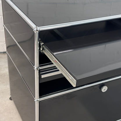 USM Haller Kaffeebar mit 2 Schubladen schwarz