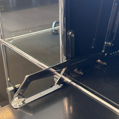 USM Haller Vitrine 3x2 schwarz mit Glas