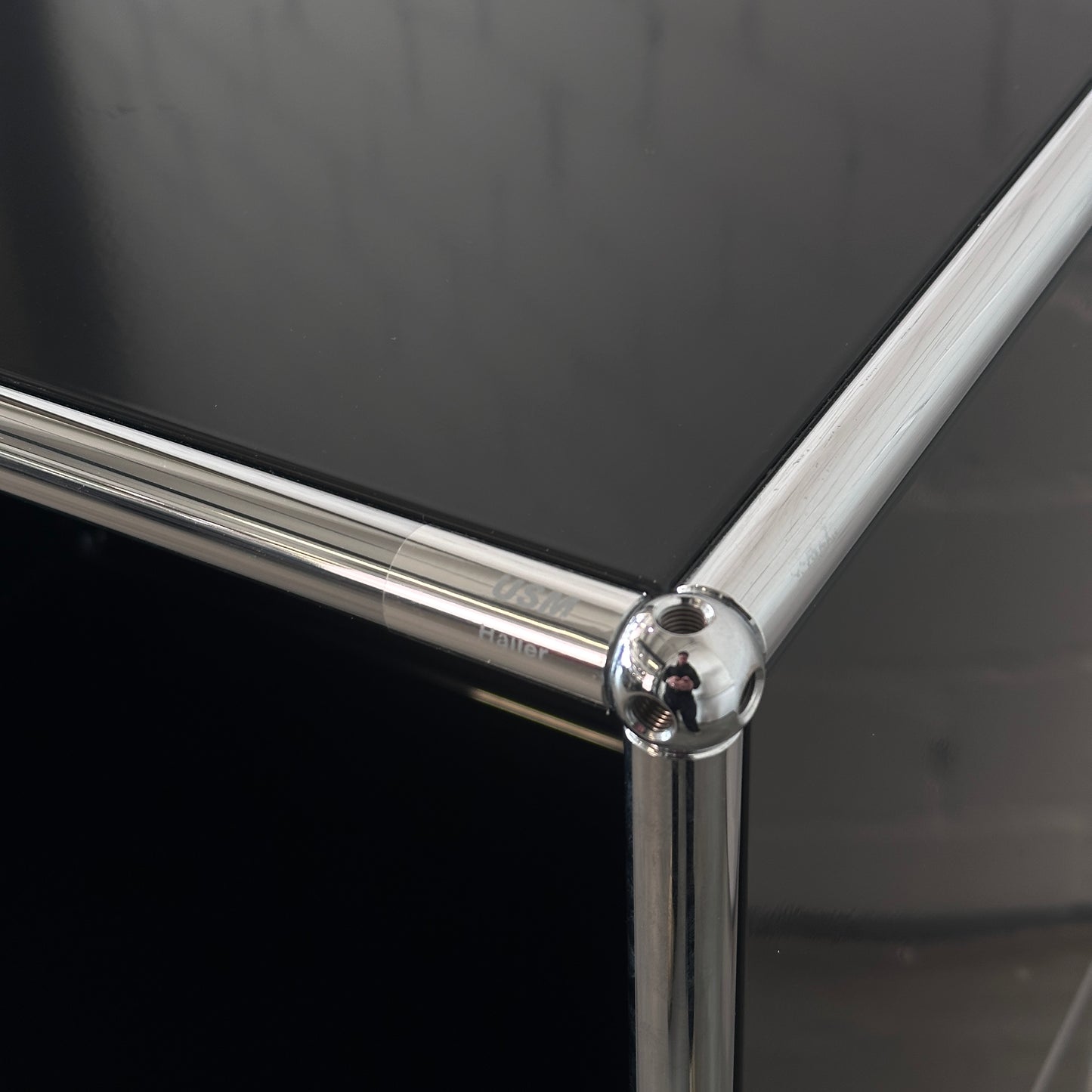 USM Haller Sideboard 2x2 schwarz offen