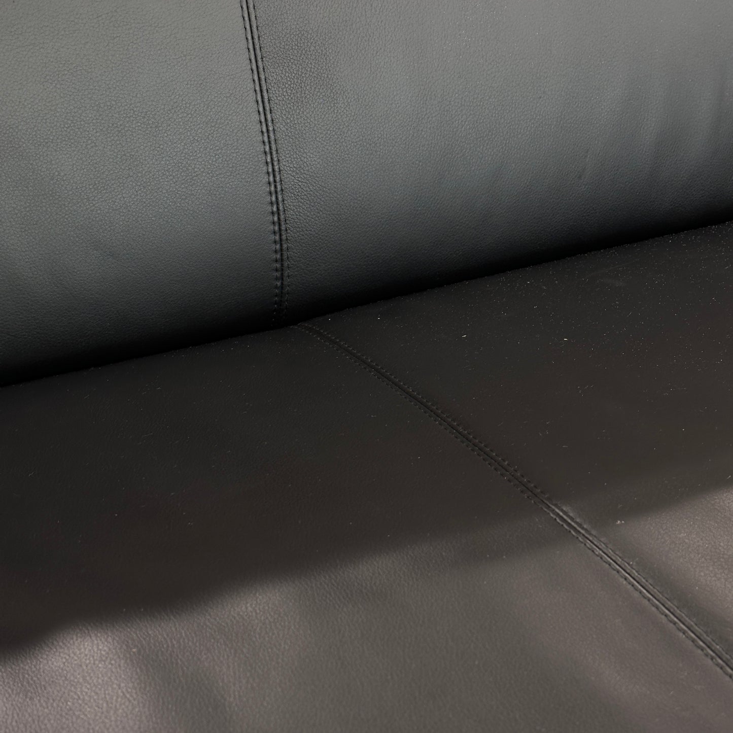 COR Quant Sofa 3-Sitzer Leder schwarz