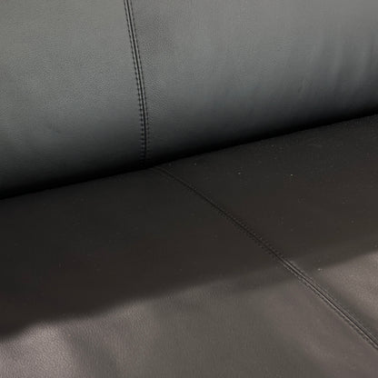 COR Quant Sofa 3-Sitzer Leder schwarz