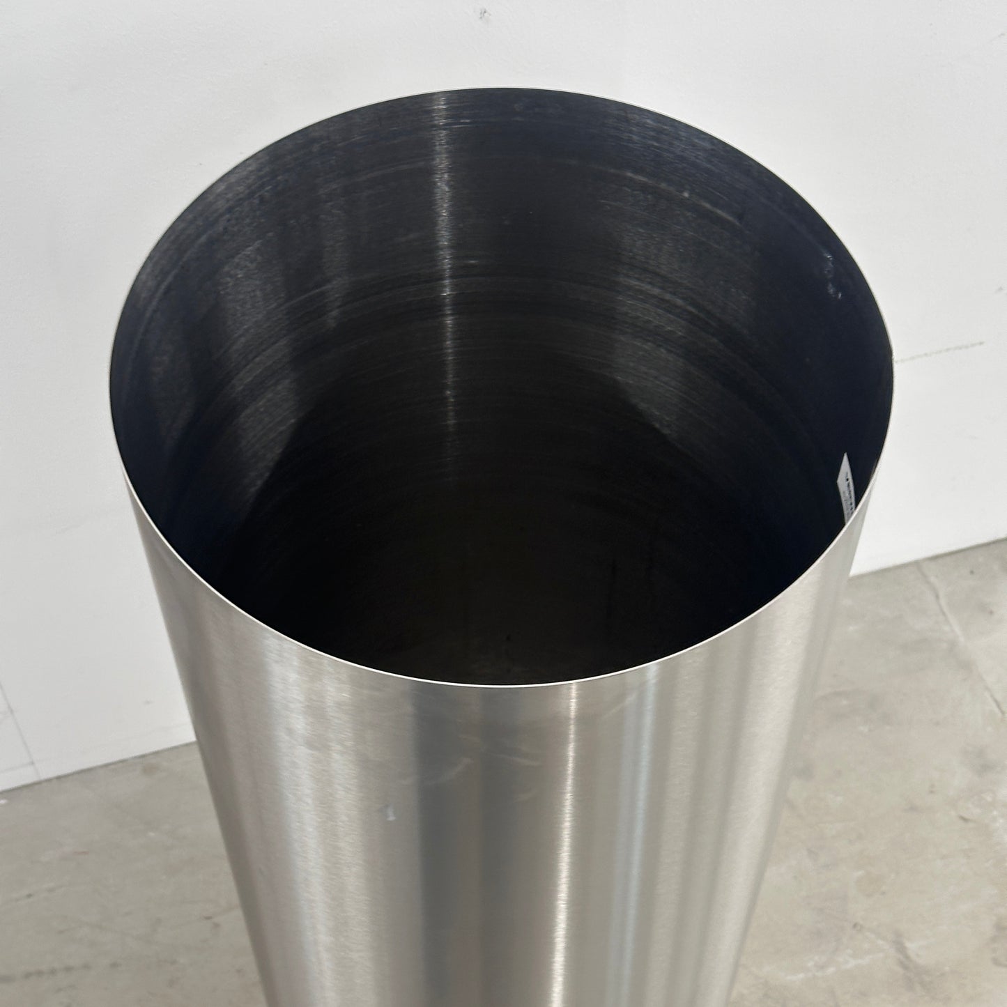Edelstahl Pflanzgefäß hoch 90x35cm