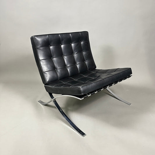 Knoll International Barcelona Sessel Leder / Schwarz