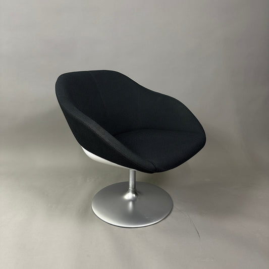 Walter Knoll Turtle Lounge Chair schwarz/weiß