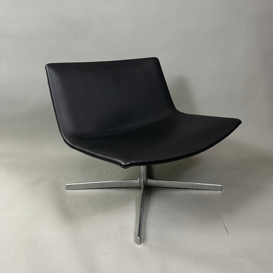 Arper Catifa 60 Lounge Chair Leder schwarz