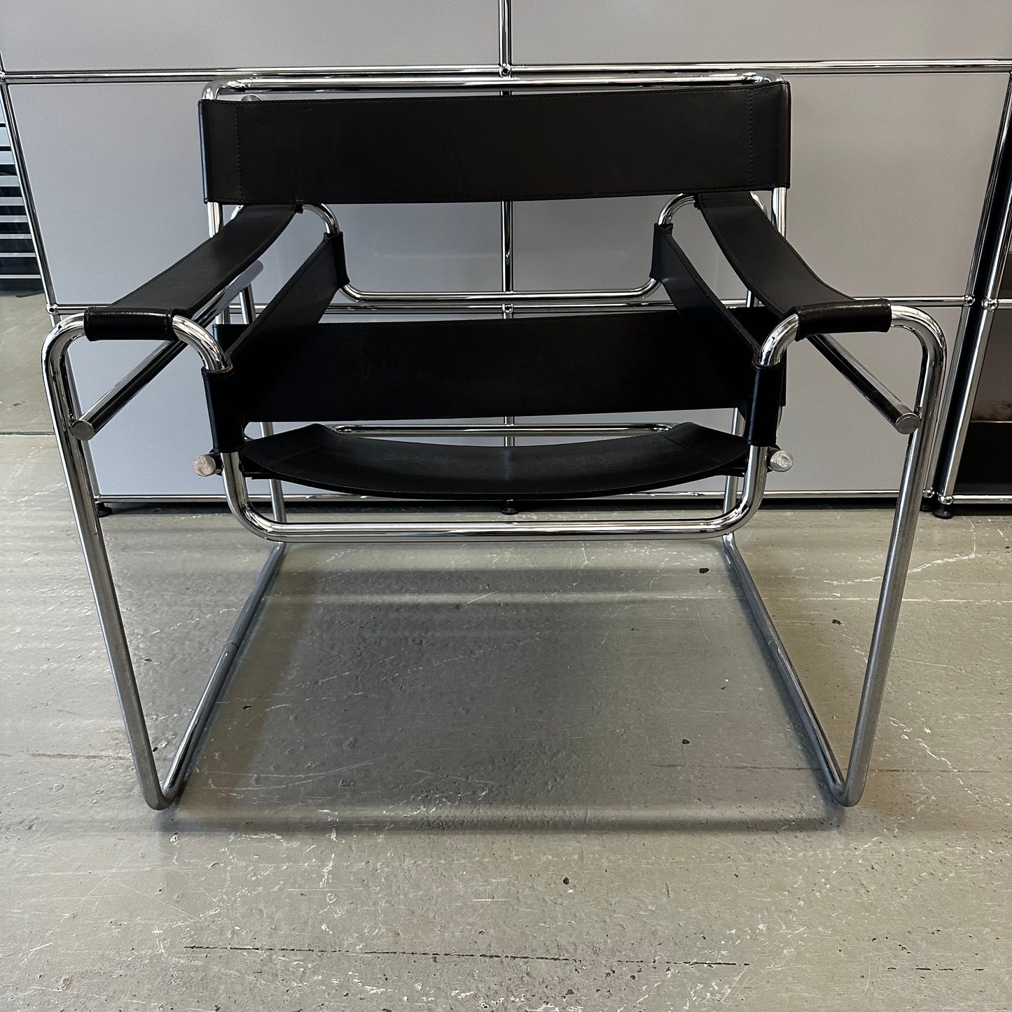 Knoll Wassily Chair Leder schwarz