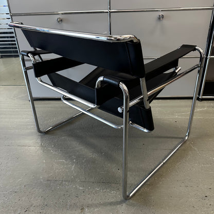 Knoll Wassily Chair Leder schwarz